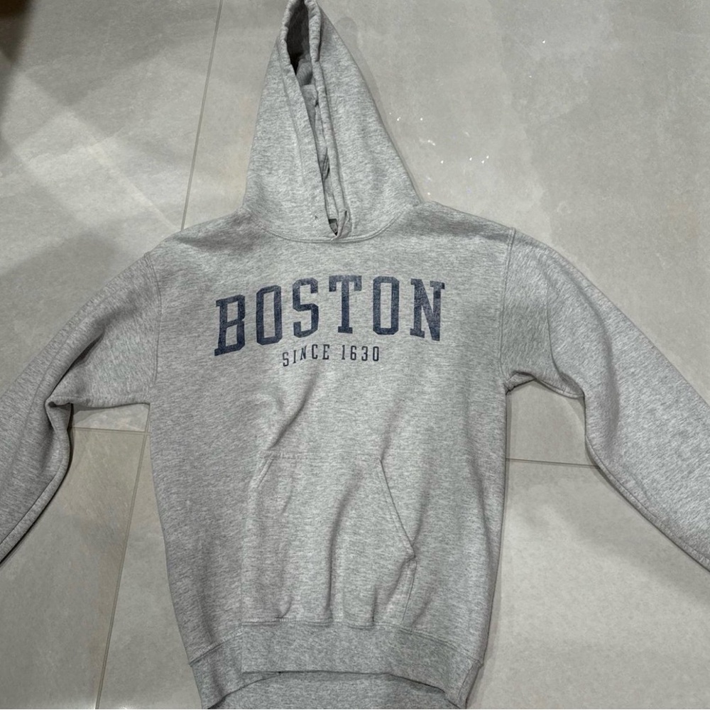 Boston Gray Hoodie for Men